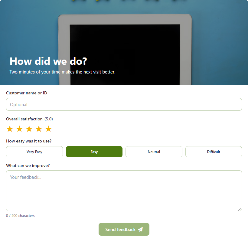 Customer Satisfaction Survey template preview