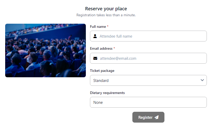 Event Registration Form template preview