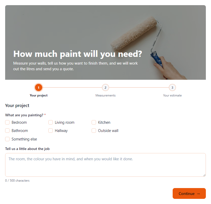 Paint Coverage Calculator Template template preview